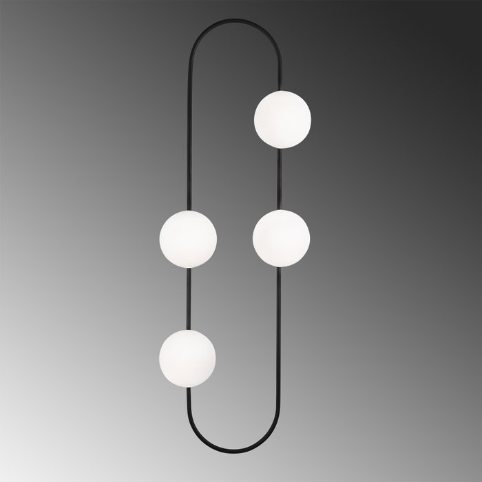Opviq Abaküs - 4901 Lámpara de pared Blanco y Negro